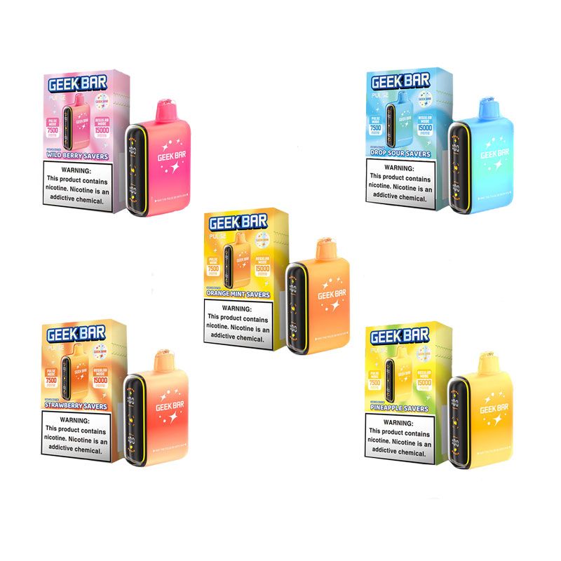 Geek Bar Pulse 15k Puffs Nicotine Disposables Savers & Sour Edition Are Now  Available Geek Bar Pulse 15000 Disposable - Savers Edition 100