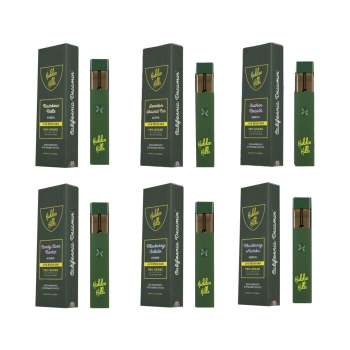 Hidden Hills D11 + D9 +THC-P Live Resin 2gm Disposable (5ct/Box)